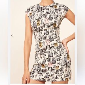 Reformation Lilah Comic Dress - Size Small